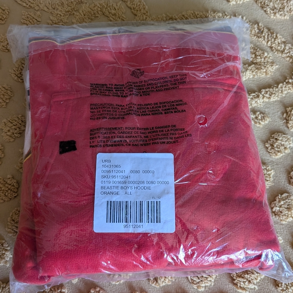 Beastie Boys Red Graphic Hoodie NWT - Picture 5 of 6